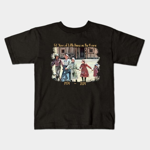 Ingalls Family 50th Anniversary Television Series Kids T-Shirt by Neicey